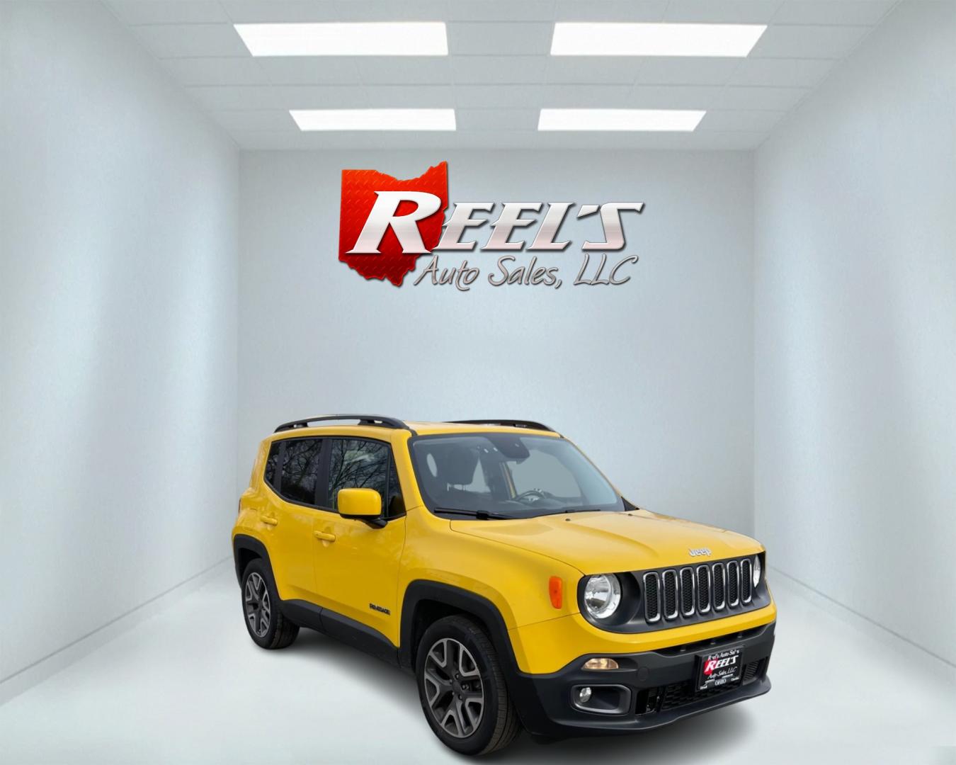 2017 Yellow /Black Jeep Renegade Latitude FWD (ZACCJABBXHP) with an 2.4L I4 DOHC 16V engine, 9-Speed Automatic transmission, located at 11115 Chardon Rd. , Chardon, OH, 44024, (440) 214-9705, 41.580246, -81.241943 - Photo#2